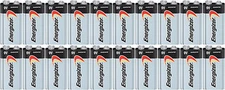 20 Energizer Max 9V 9 Volt Alkaline Battery Bulk Expires 2022