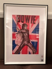 DAVID BOWIE FRAMED PRINT BY ART DECADE LTD EDITION.