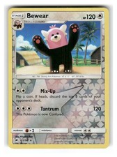 bewear pokemon card value 2022 - 112/149 - Sun & Moon [1FF] Strength (130) Weakness / Resistance / Retreat Cost Bewear | Shrouded Fable |