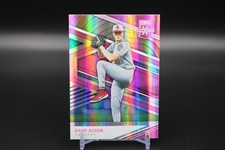 2020 Panini Elite Extra Edition Dane Acker #134 Pink Prospect Oakland