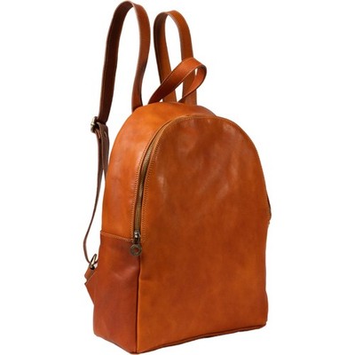 Herren Rucksack aus pflanzlich gegerbtem Leder lederfarben