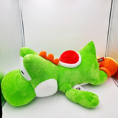 LARGE Yoshi Nintendo World Sleeping Plush Cushion Pillow Green