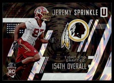 2017 Panini Unparalleled Jeremy Sprinkle Rookie Washington Redskins #290