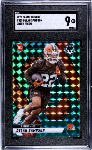 Dylan Sampson 2025 Panini Mosaic Rookie Card #355 – Green Mosaic Prizm RC