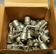 Box Of 25 Parker 1J143-6-6-ZJ Crimp Style Hydraulic Hose Fittings