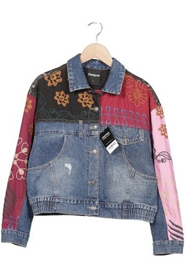 Desigual Jacke Damen Anorak Jacket Kurzmantel Gr. L Baumwolle Mehrfa... #uk32lu1