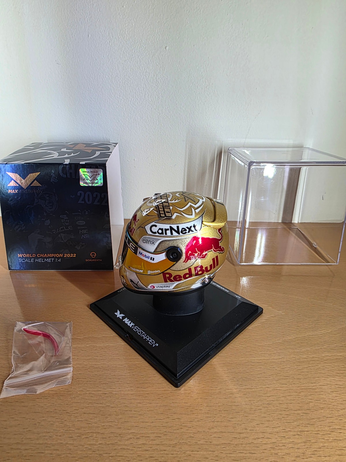 Max Verstappen 14 Scale Helmet World Champion 2022 Red Bull Racing Formel 1