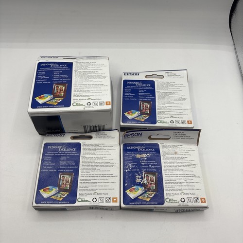 07/2023 New In Box 4 Genuine EPSON 252 252XL Ink WF 7610 7620 7110 3620 3640 - 第 2/3 張圖片