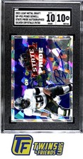 2021 Leaf Metal Draft Penei Sewell State Pride Auto Silver Crystals /50 SGC 10