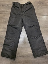 YOUTH SIZE LARGE 10/12 SNOW/SKI INSULATED BLACK PANTS.