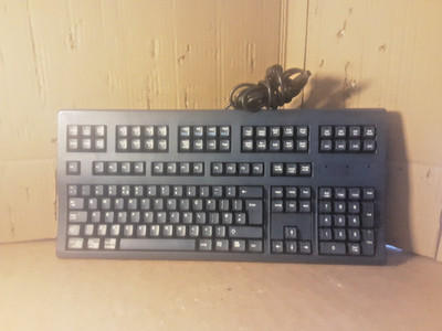Devlin Mechanical Brown Cherry Metal PS/2 UK Keyboard PixelPower OVP 