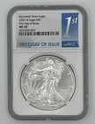 New Listing2020-W American Silver Eagle Burnished $1 NGC MS70 First Day Issue