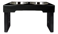 OurPet's Feeder Barking Bistro Pet Bowl,Silver N/A Silver