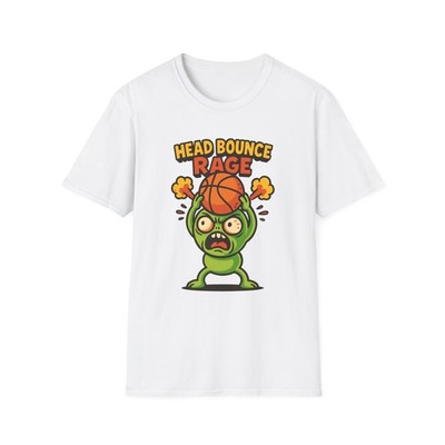 Unisex Softstyle T-Shirt Basketball Head Bounce Rage Alien Slam