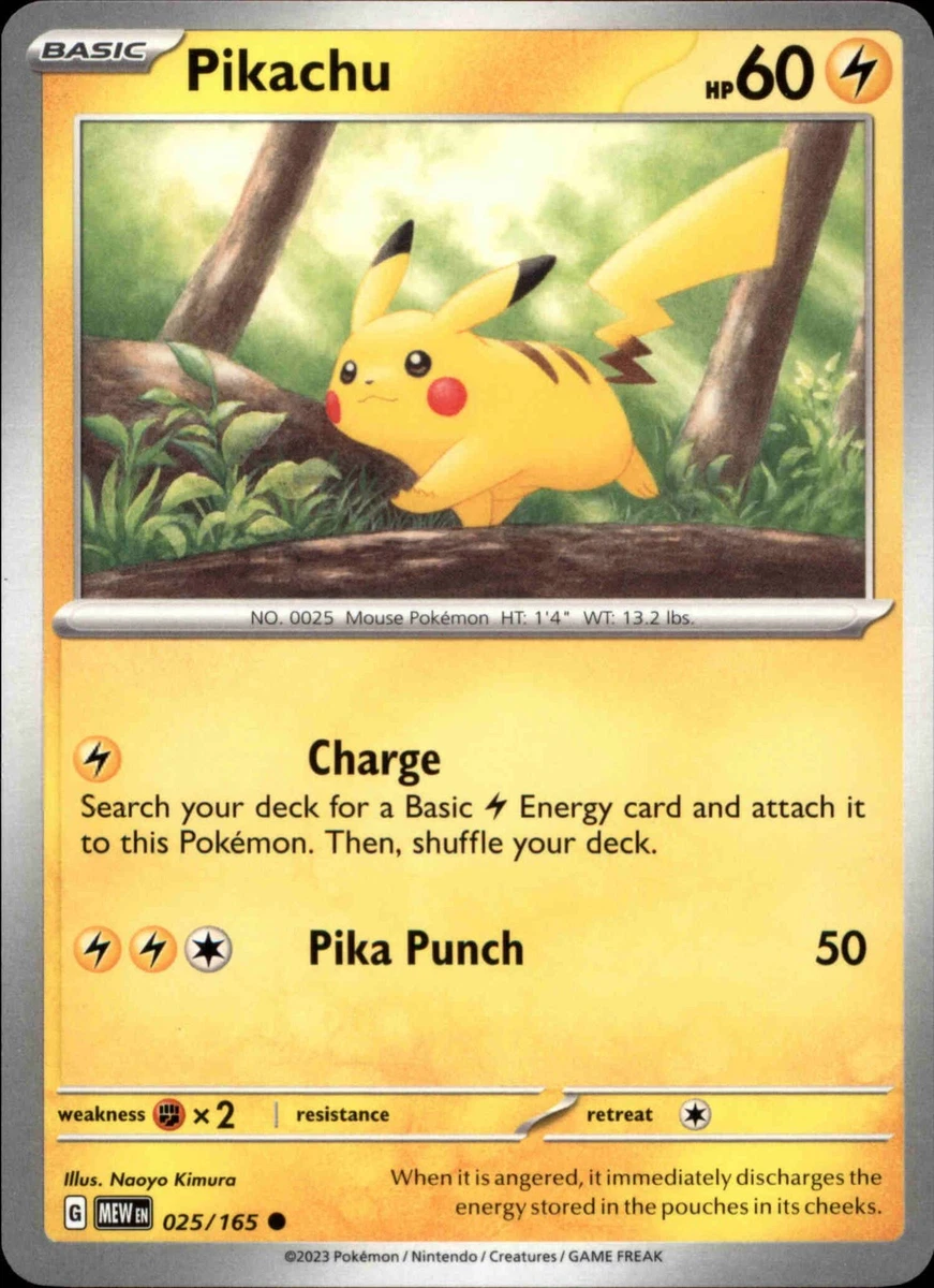 Pikachu 025/165 Sv: Scarlet & Violet 151 for sale | eBay
