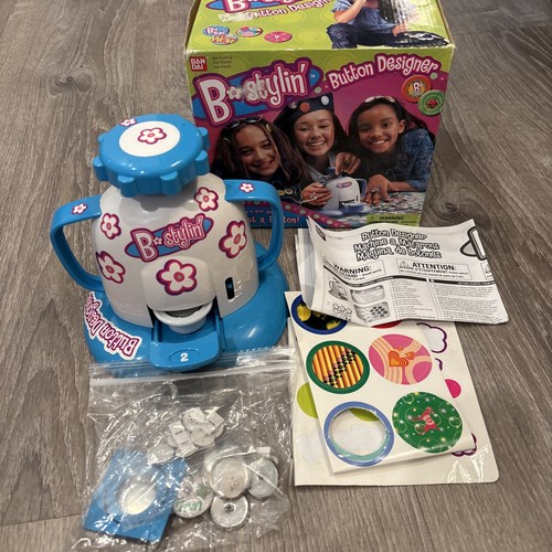 Bandai 2003 B*Stylin' Button Designer Badge Maker Machine