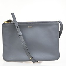 Celine Trio Crossbody Bag Leather Gray  Shoulder bag