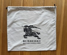 Burberry Dust Bag 13 x 14.5 Flannel soft Storage Cover for shoes or purse