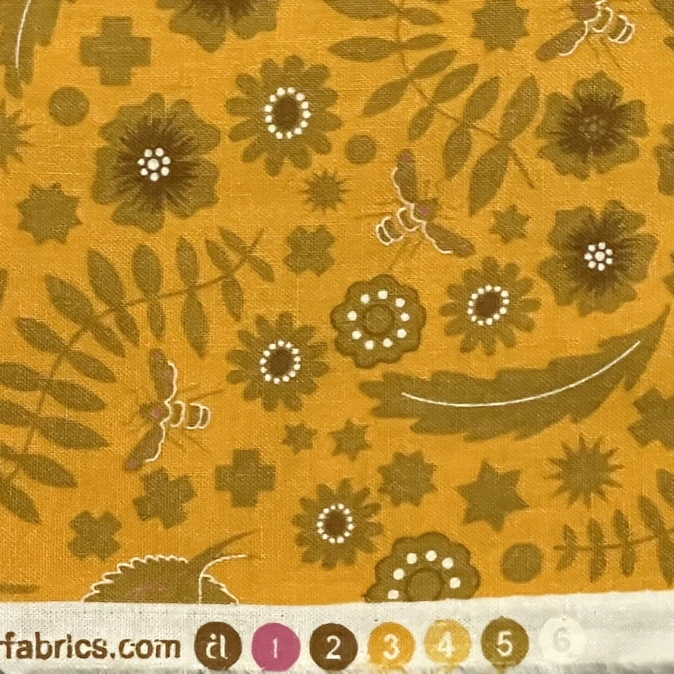 Andover By Alison Glass Meadow Yellow 18 Inches x 42 Inches - Image 4 of 4