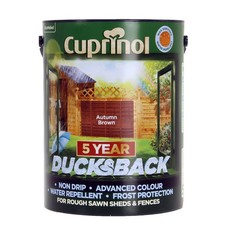 Cuprinol 5 Litre Autumn Brown Ducks Back Weatherproof Shed and Fence Paint
