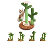 2026 New DIY 9 Installation Styles 42" Cactus Cat Scratching Post with Self-...