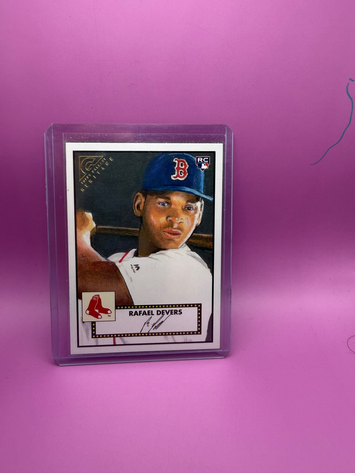 Rafael Devers #H-2 (Baseball Cards 2018 Topps Gallery Heritage) — is it worth grading?