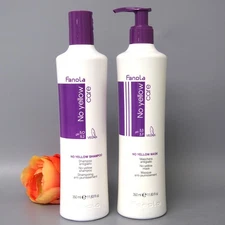 Fanola No Yellow Shampoo & No Yellow Mask 350ml / 11.83oz Each