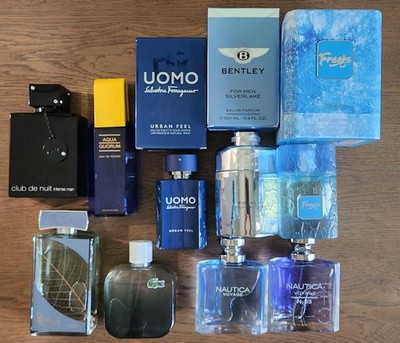 Fragrance Collection, Lattafa, Bentley, Nautica, Afnan, Riffs, Lacoste + samples