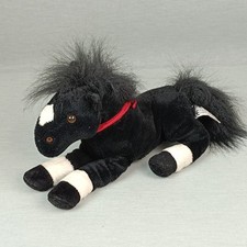 TCM Pferd Pony Trudi Trab ❤️ Stofftier Kuscheltier Halstuch Rot Schwarz ca 34cm