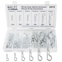 150 Tlg Federstecker Set Federvorstecker Federsplinte Sicherungs Sortiment