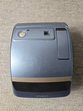 Vintage Polaroid One 600 Instant Flash Film Camera Blue Silver   UNTESTED