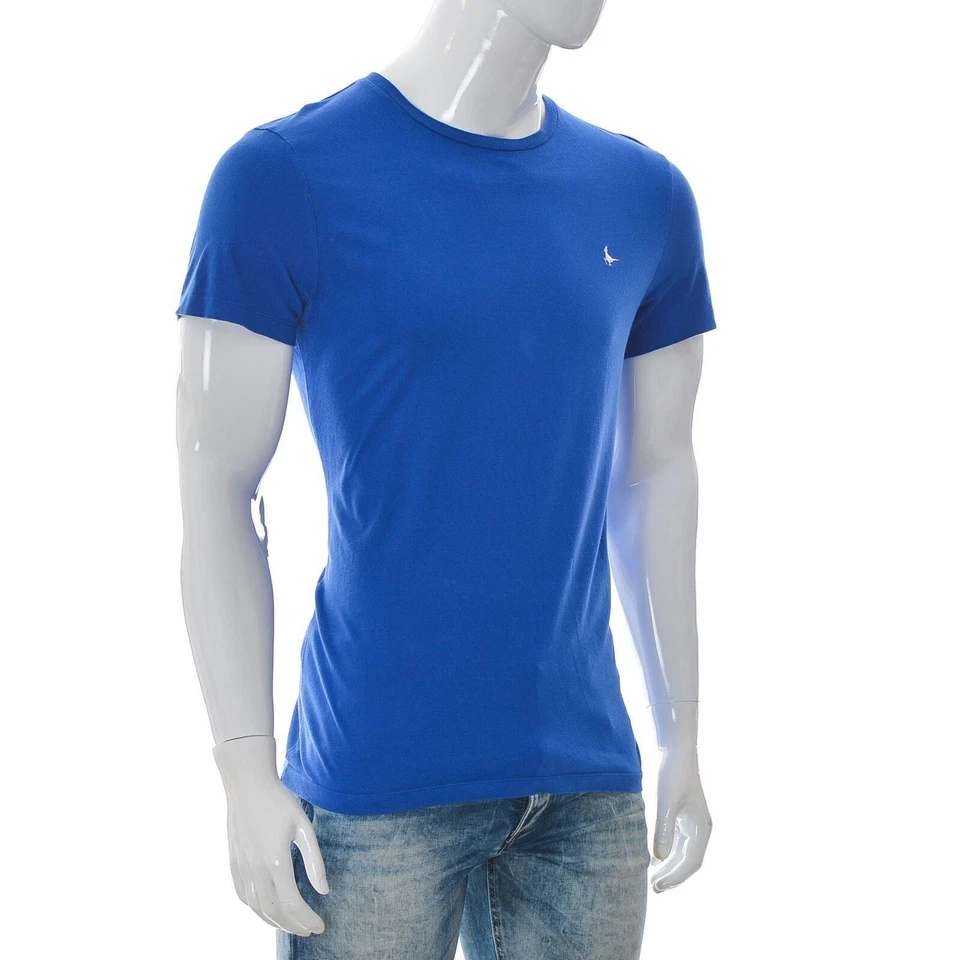 Jack Wills pour homme col rond T-shirt top manches courtes bleu petite taille S - Photo 2/4