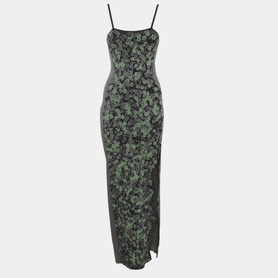 PH5 Maxikleid Mehrfarbig Jersey Pailletten Print Meliert M