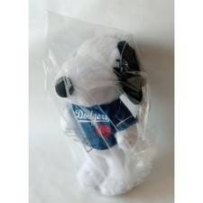 Los Angeles Dodgers Snoopy Plush Toy 25cm New Sealed MLB Mascot Stuffed Animal