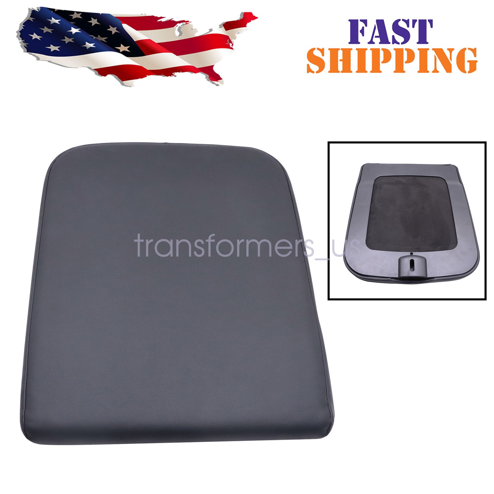 Center Console Lid Fit For 2002-2012 Dodge Ram WP051DVAA 1QA10BD3AA Black USA