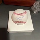 Gaylord Perry Autographed Baseball. HOF Inscription. Steiner COA
