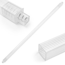 24-Inch Clear Square Towel Bar Replacement Rod for Ceramic Holders
