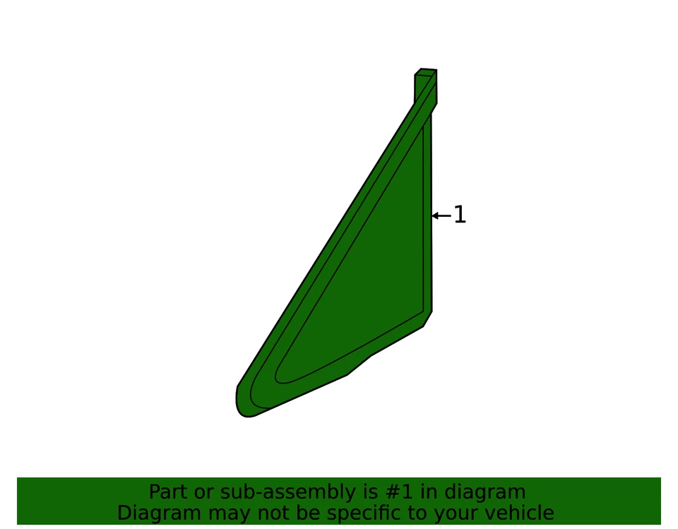 Vidrio de ventilación genuino Nissan 76820-1JA0B Foto 2 de 2