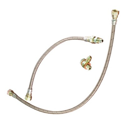 OBP Race / Rally Braided Brake Reservoir Feed Pipe With Male / Male 310mm