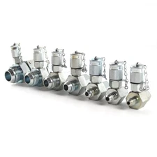 SINOCMP 7Pcs JIC37 Hydraulic Swivel Run Tees Connector Tester Coupling Set fo...