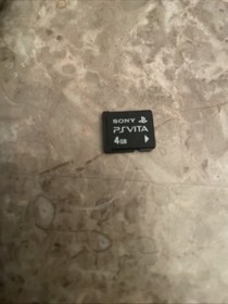 Sony PlayStation Vita PCH-1001 Black Working With Charger And 4GB Memory Card