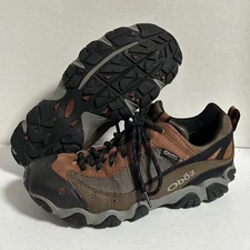 Oboz Men's Firebrand II Low Waterproof Hiking Shoe - Earth/Red Sz 11 - No Insole