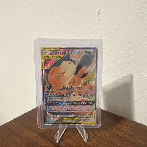 Pokémon TCG Eevee & Snorlax GX SM169 Full Art