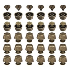 30 Set 12mm Metal Bronze Flat Head Stud Spike Purse Feet Handbag Nail Head Stud