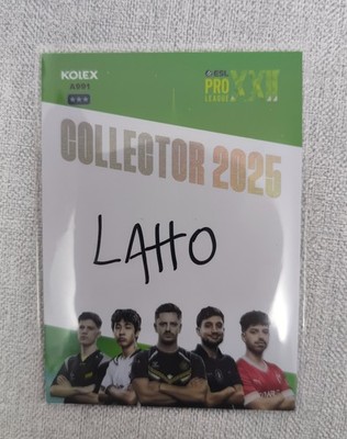 Signed ESL Pro League XXII 2025 Kolex Card   Lucas  Latto  Silva   Mint A991   U