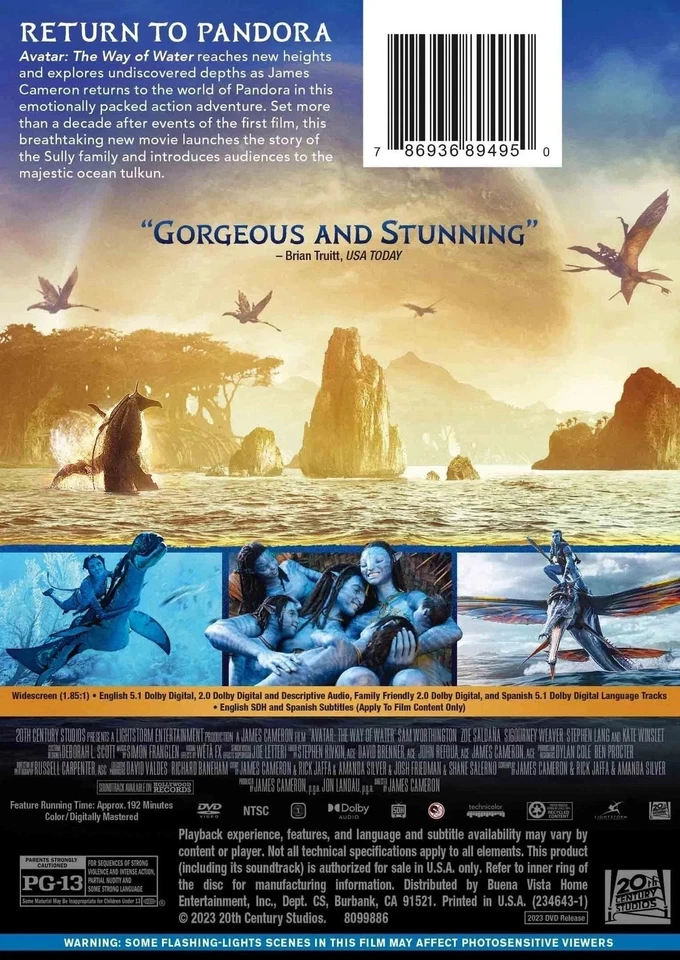 Avatar: The Way Of Water [DVD] Foto 2 de 2