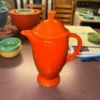 Vintage Fiesta *Red* Coffee Pot & Lid *Beautiful*