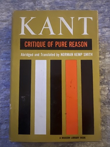 Kant Kritik der reinen Vernunft gekürzt und übersetzt von Norman Kemp Smith 1958