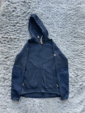 Fjallraven Hoodie Womens XS Blue Ovik Fleece Full Zip Hiking Outdoor