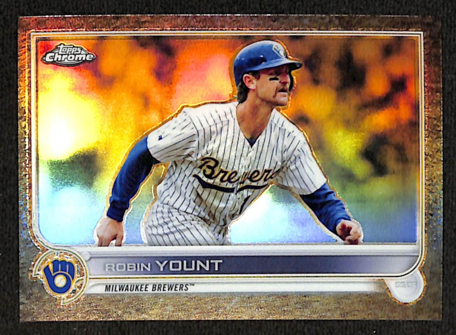 Robin Yount HOF Brewers 2022 Topps Gilded Collection #70 41/99